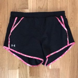 Black and pink under-armour shorts